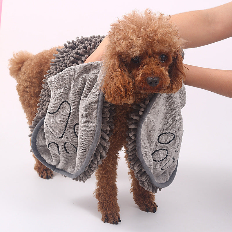 Glove style Pet Scrubbing Bath Towel For Cats.