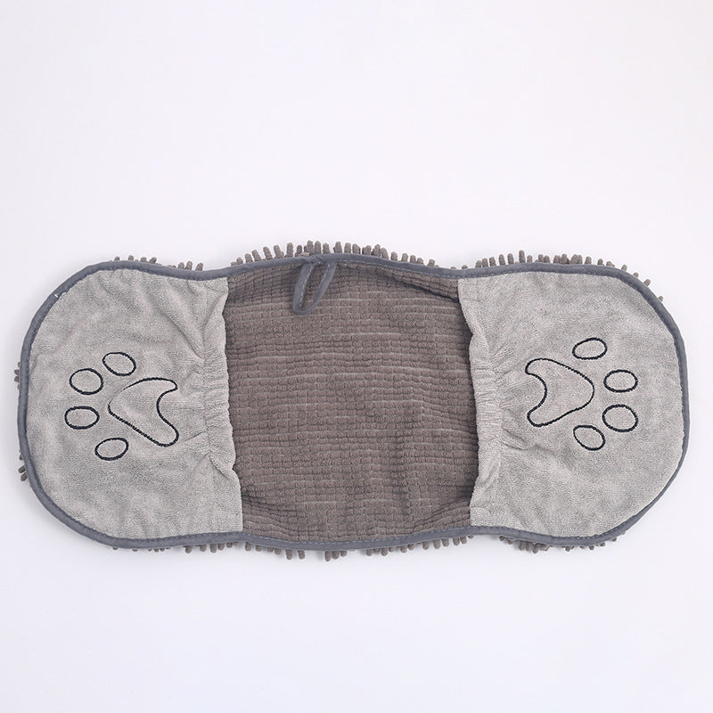 Glove style Pet Scrubbing Bath Towel For Cats.