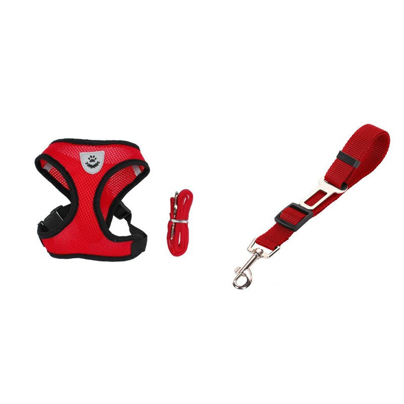 Pet Car Seat Belt Pet Leash - Combo