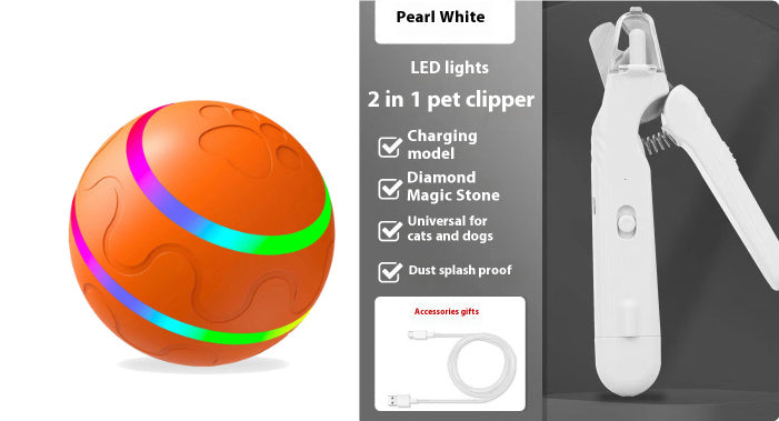 2-in-1 Pet Nail Clippers with LED Light