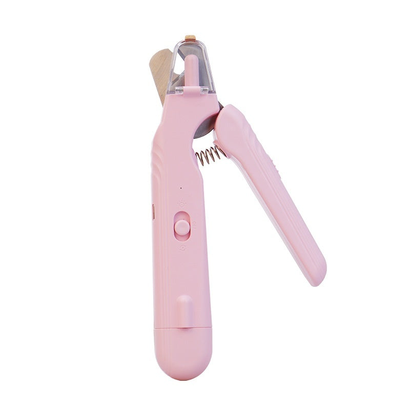 2-in-1 Pet Nail Clippers with LED Light