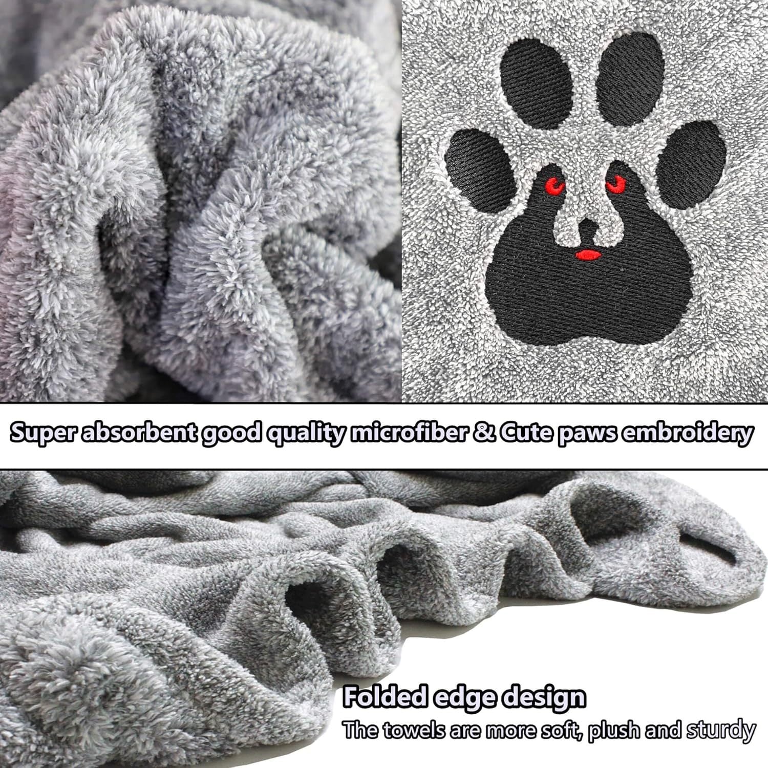 Soft Microfiber Bath Towel For Dogs And Cats