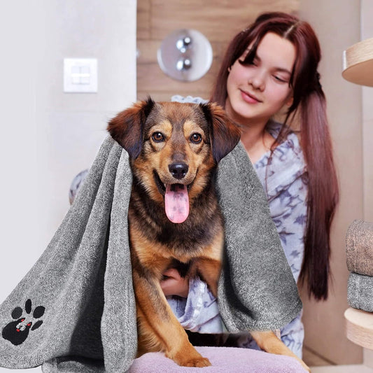 Soft Microfiber Bath Towel For Dogs And Cats