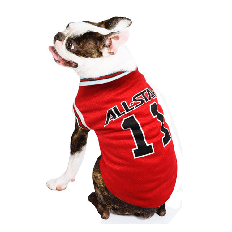Hot World Cup Dog Vest -  'All Star' jerseys with number 11