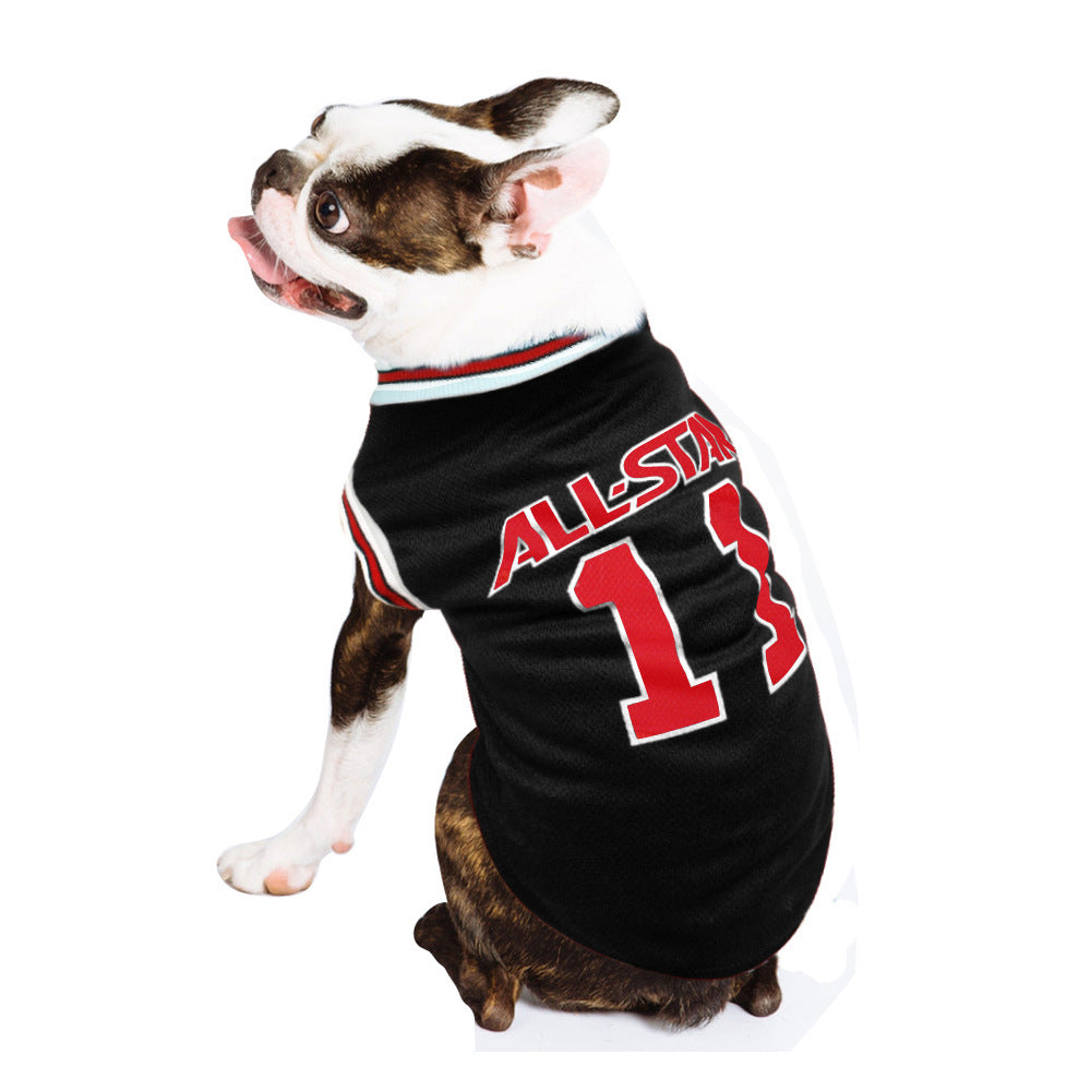 Hot World Cup Dog Vest -  'All Star' jerseys with number 11
