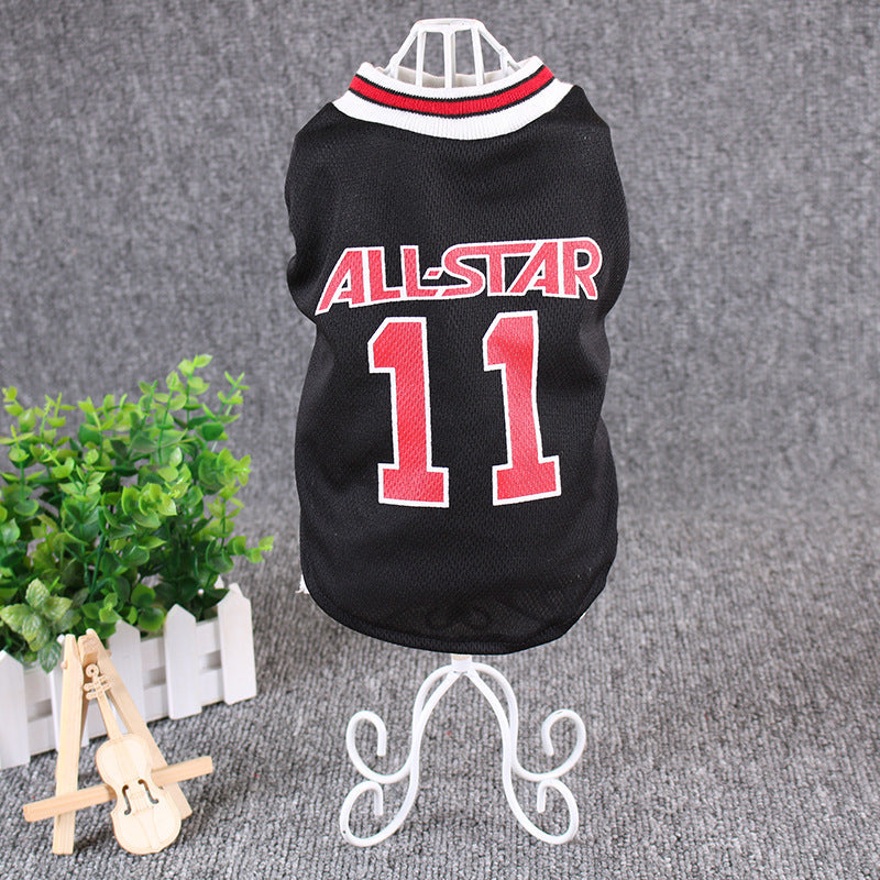 Hot World Cup Dog Vest -  'All Star' jerseys with number 11