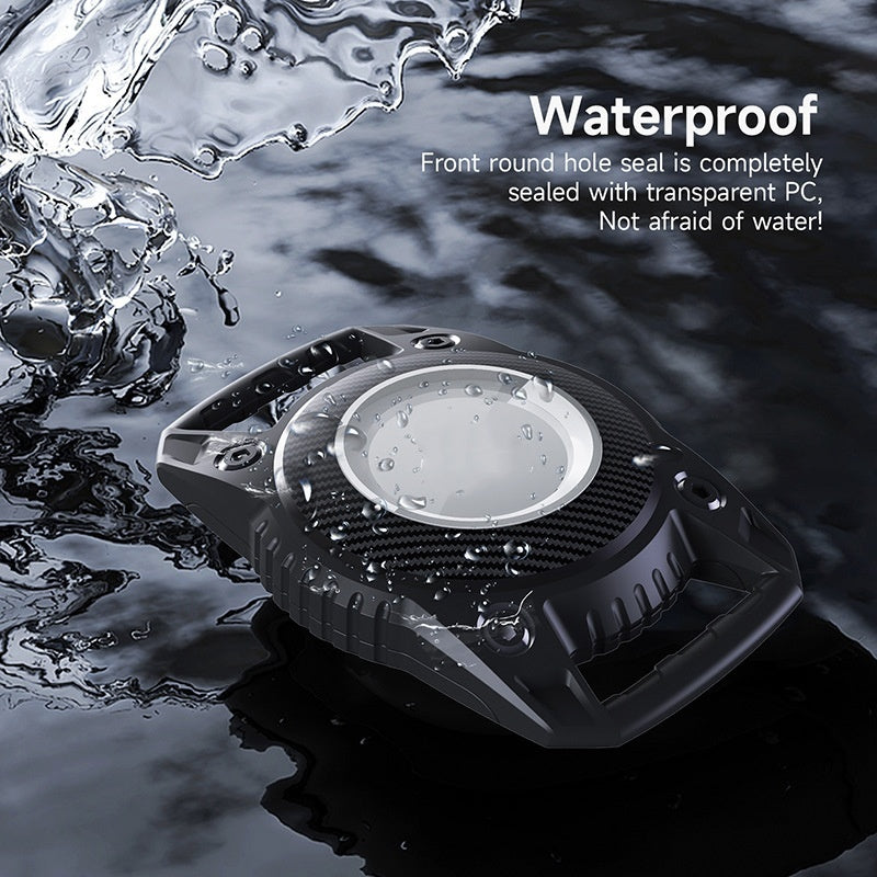 Blue Whale Airtag Waterproof Case with water splash effect